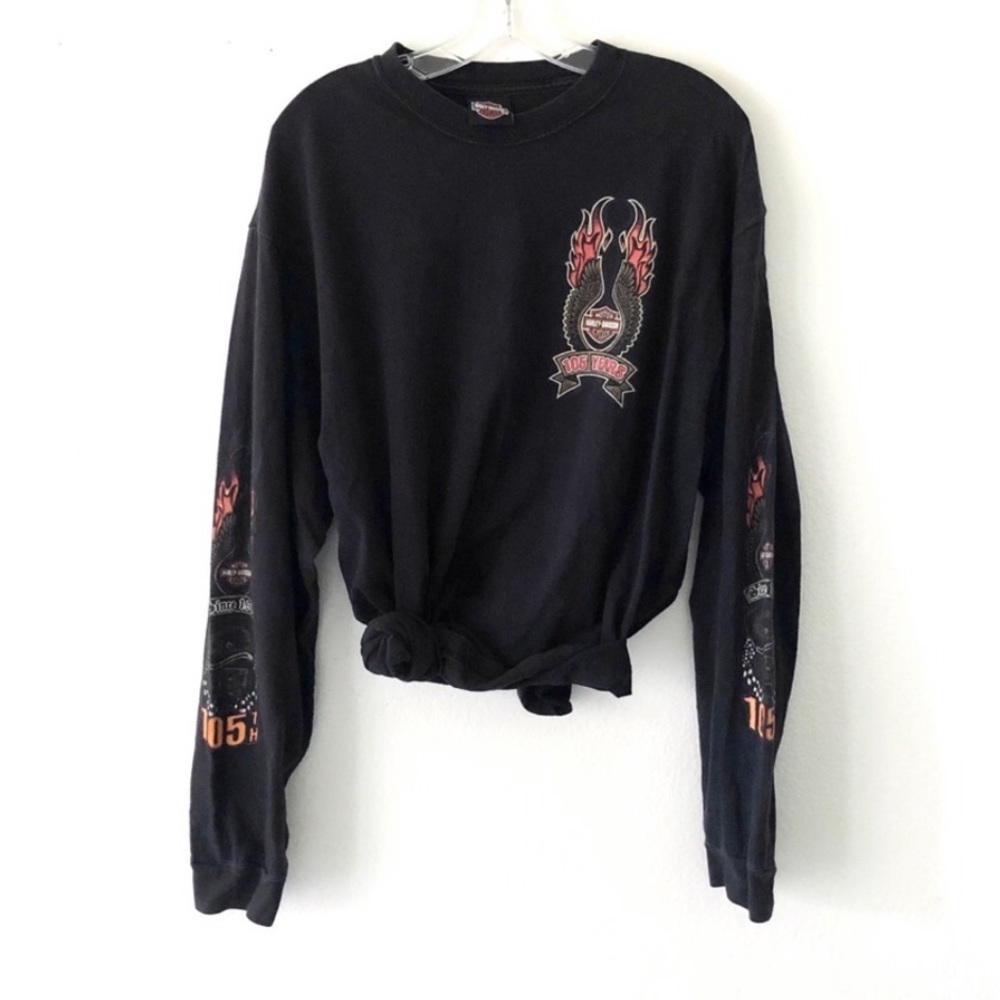 HARLEY DAVIDSON • oversized logo graphic tee